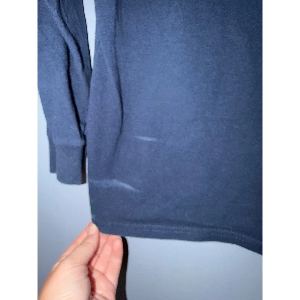 Gildan Kids‎ Navy Blue Air Mbappe 10 Long Sleeve Soccer Graphic T-Shirt XL Youth